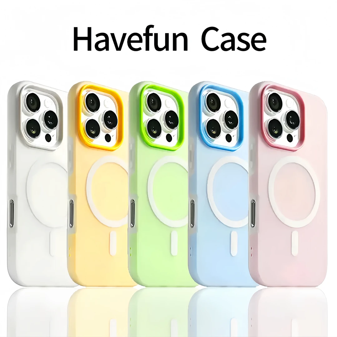 雅天立简约肤感果冻适用苹果16promax磁吸手机壳13华为P70小米15