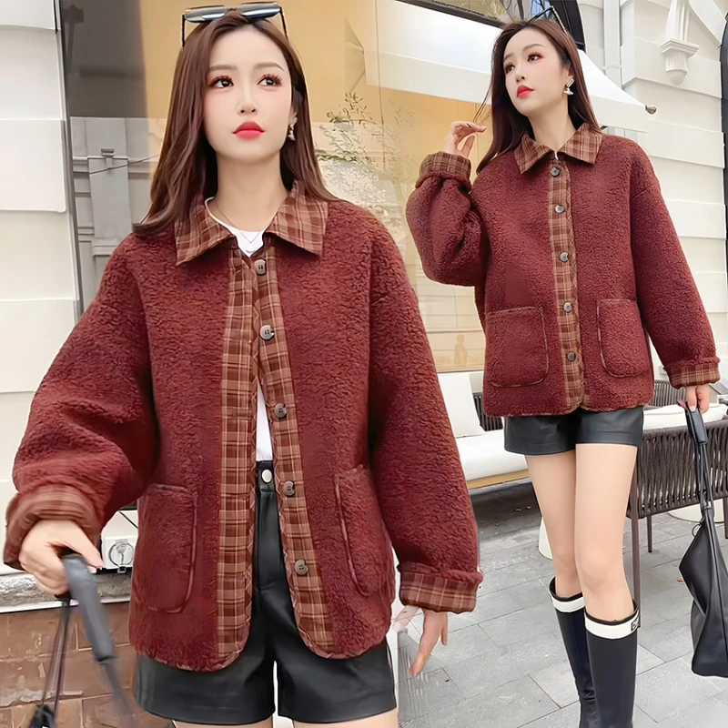 冬季妈妈高档冬装加厚加绒2025新款洋气女士时尚外套