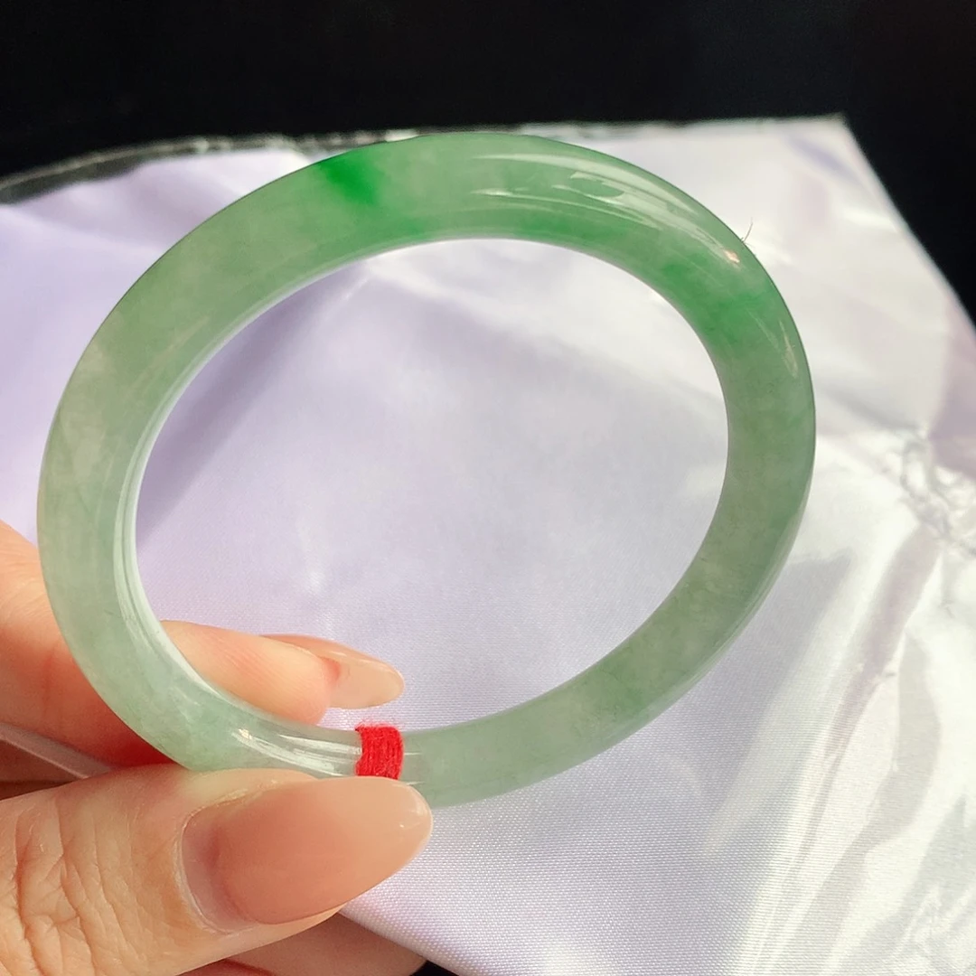 翡翠手镯未镶嵌52圆条882581