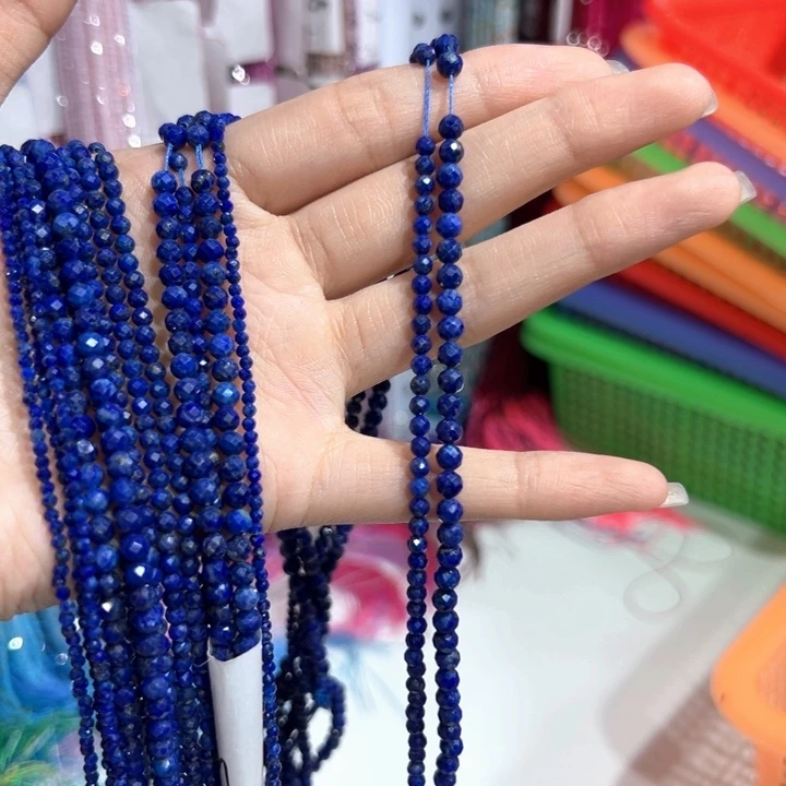 紫晶珠宝半成品未镶嵌青 金石卡三和卡四各一条
