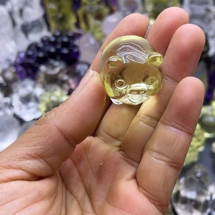 水晶吊坠未镶嵌摆件