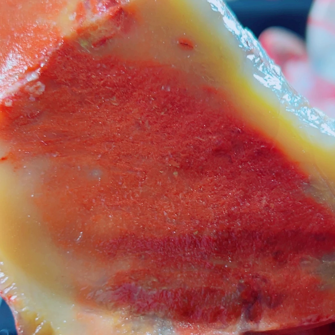 祉***6巴林石七夕是米红花洞