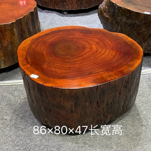 香樟木红樟 侘寂风原木墩平几桌 自然风化产品开裂属正常现象