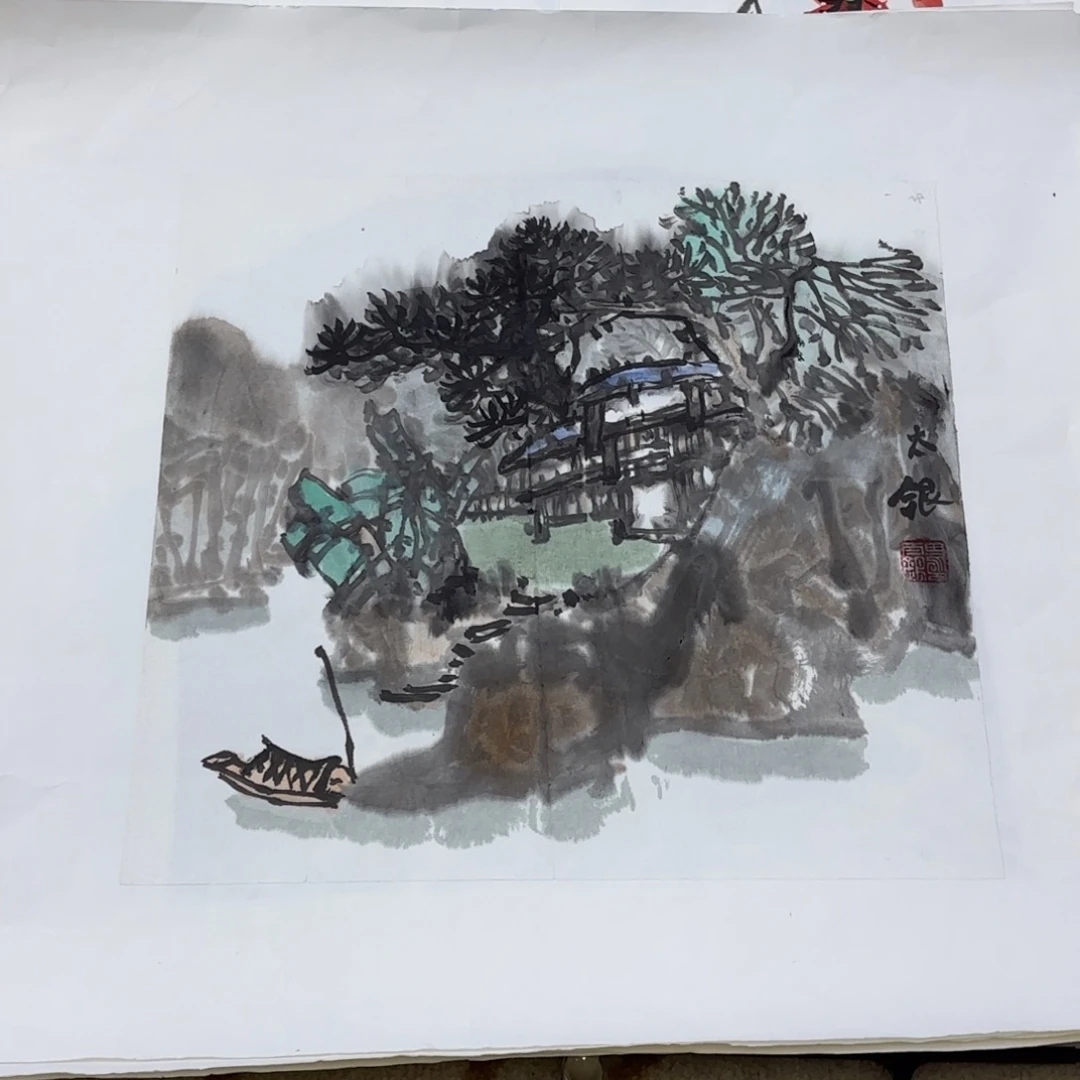 国画国画老师作品刘