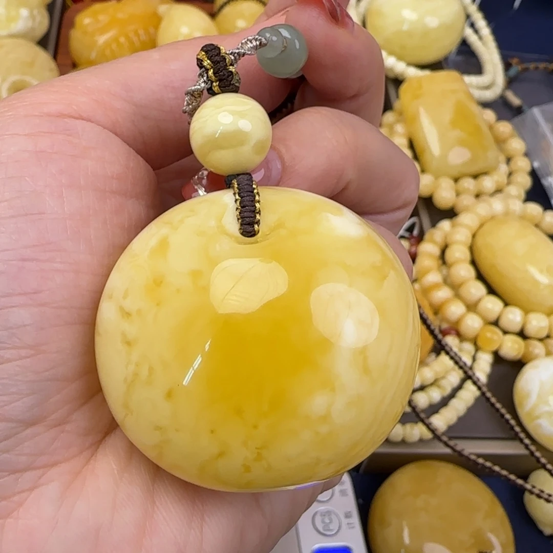 蜜蜡颈饰未镶嵌天然蜜蜡