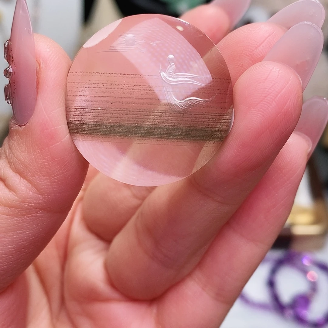 水晶未镶嵌吊坠(赠链)