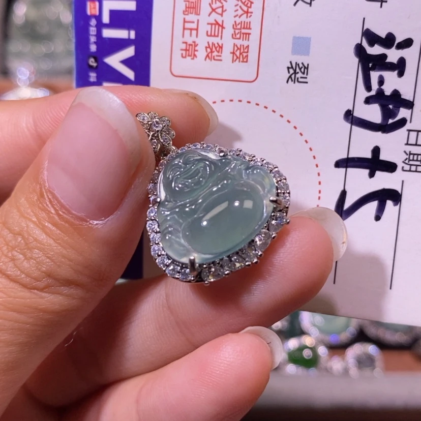 【闪购商品】翡翠未镶嵌颈饰天然