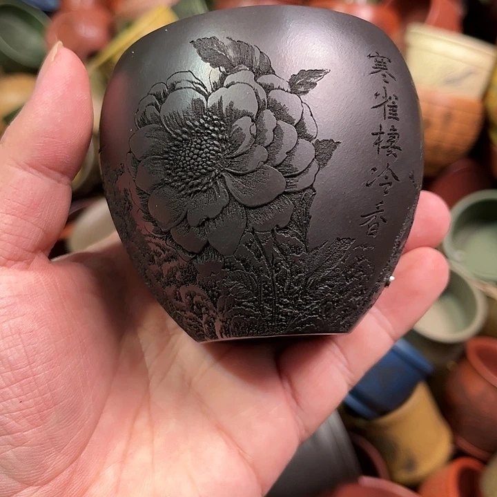 紫砂茶杯全手工紫砂主人杯