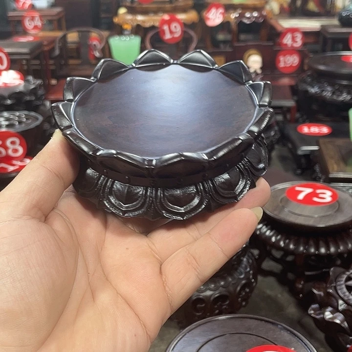 手工艺品琉璃红木底座工艺品9.5