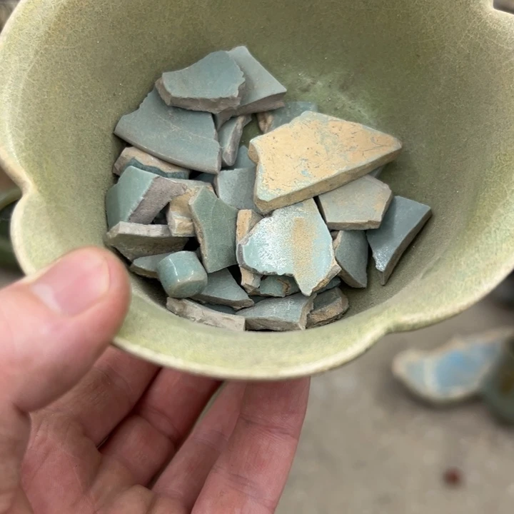 山***秀茶盏瓷片瓷器瓷片瓷器