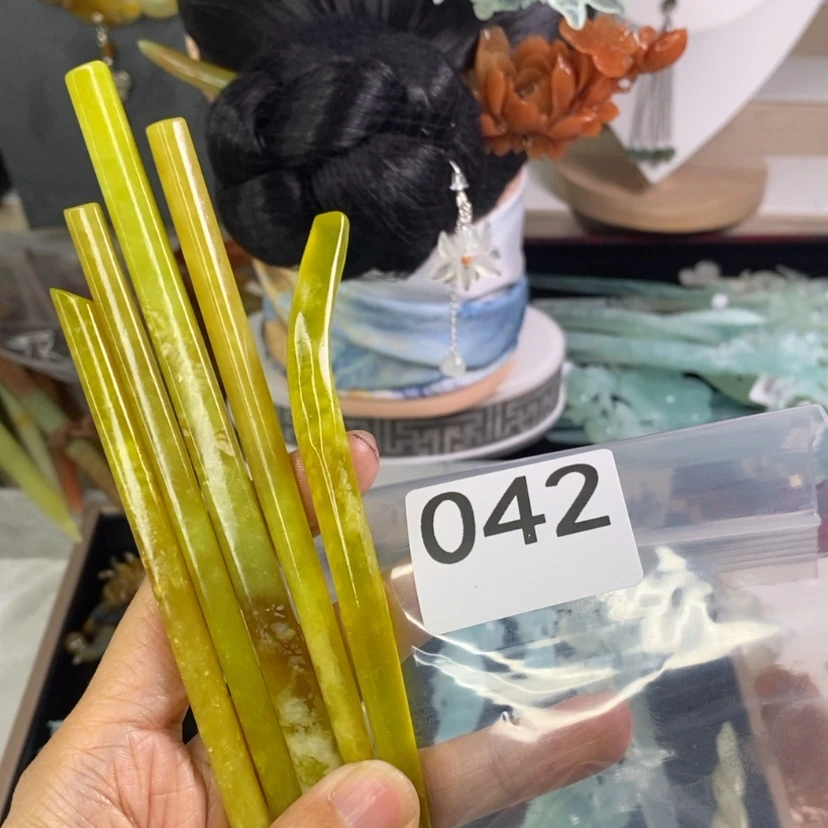 【闪购商品】岫玉发饰未镶嵌铿***?