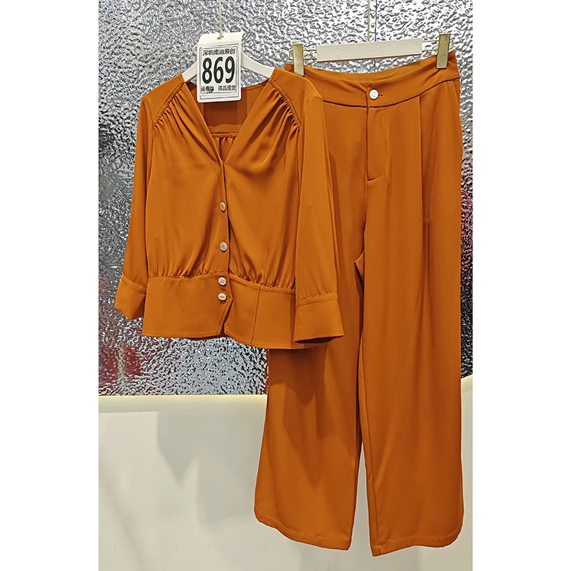 显瘦时尚女装时尚套装新中式夏季轻熟风减龄通勤869