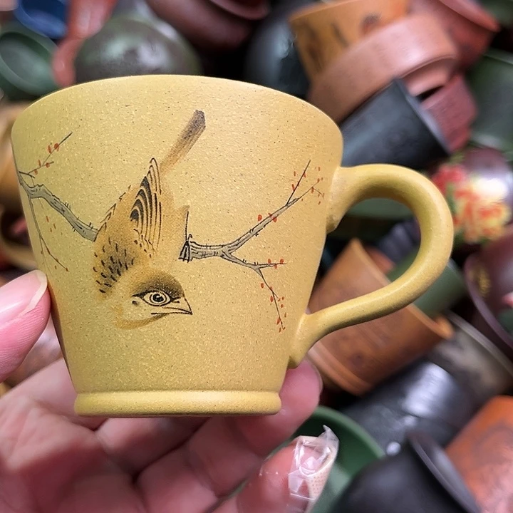 紫砂茶杯全手工紫砂主人杯