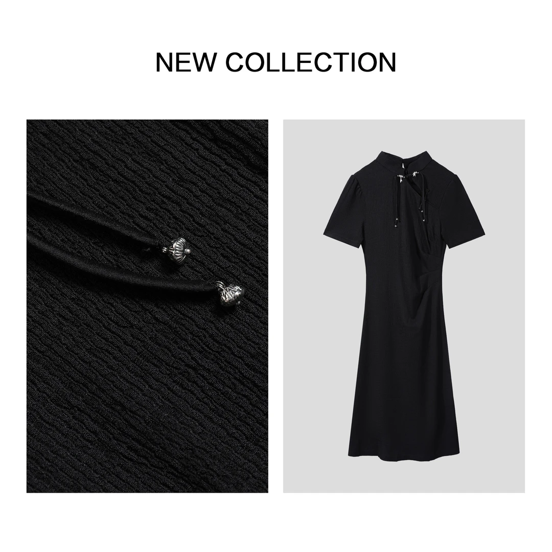 【香香严选】显瘦中国风质感短袖连衣裙L1F28083-5190