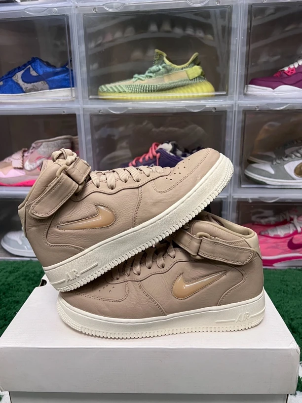 40码/af1卡其休闲鞋/二手正品95新