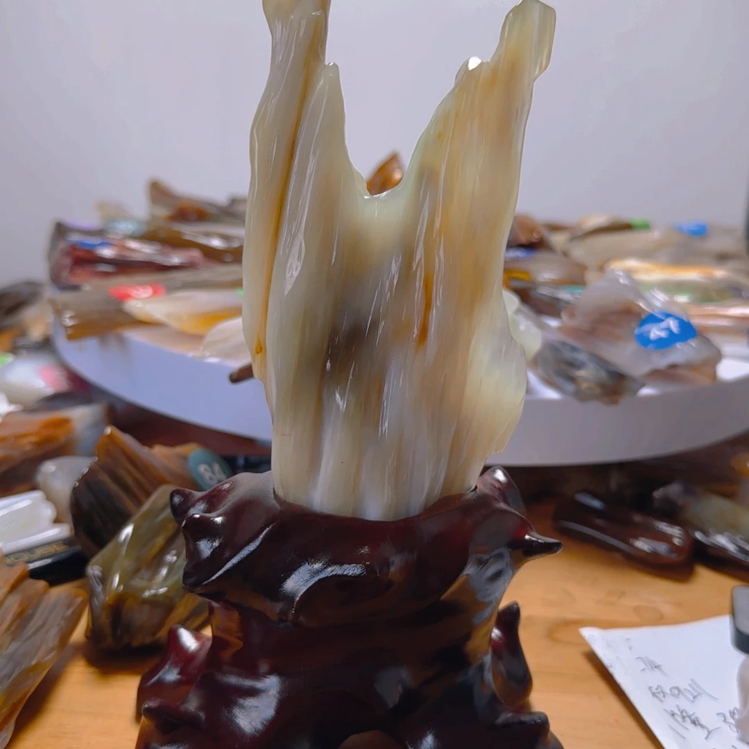 手***0未镶嵌手把硅化玉