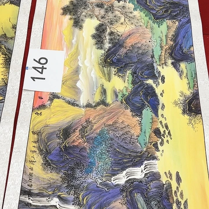 国画新年快乐纯手绘纯手工