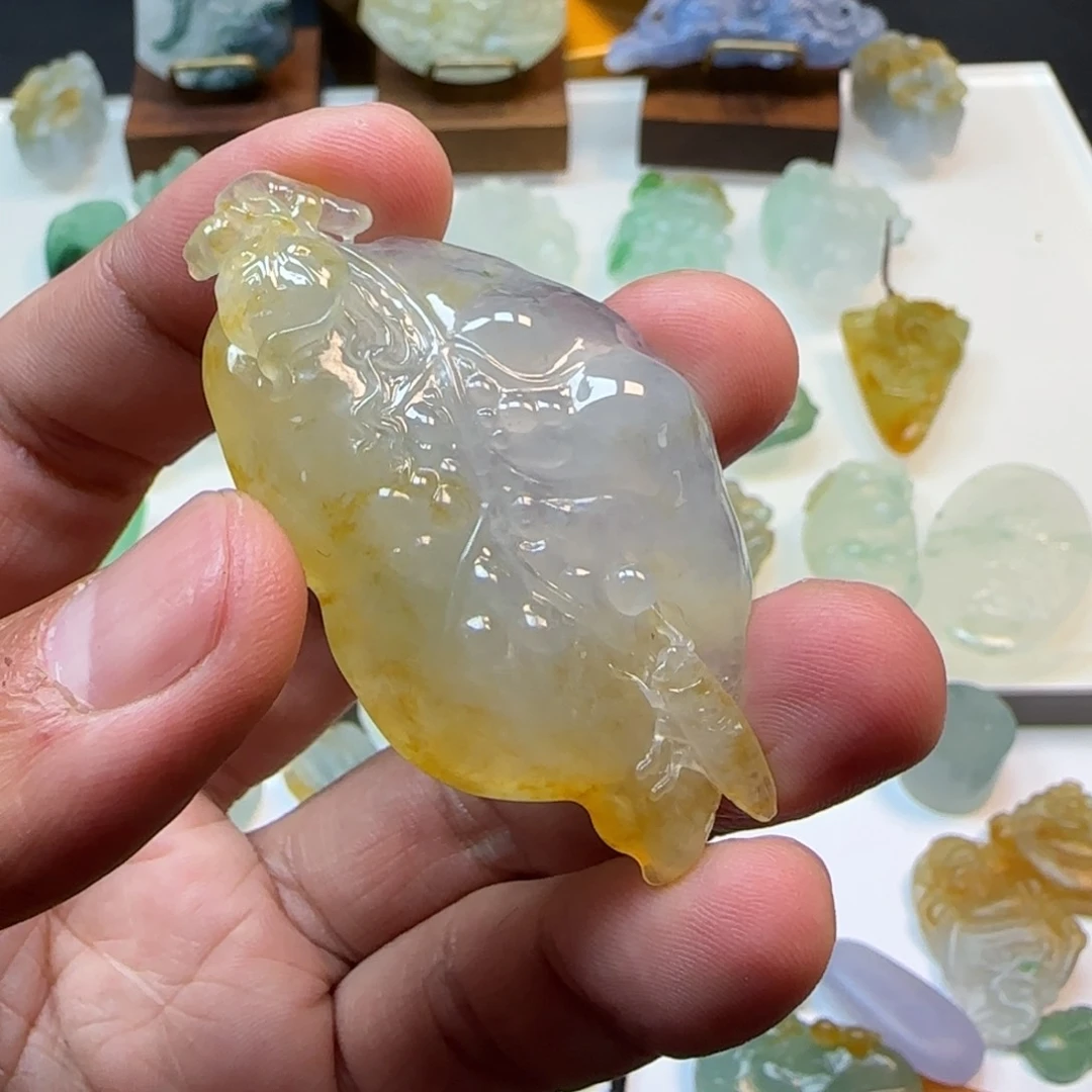 定制翡翠未镶嵌严****师翡翠