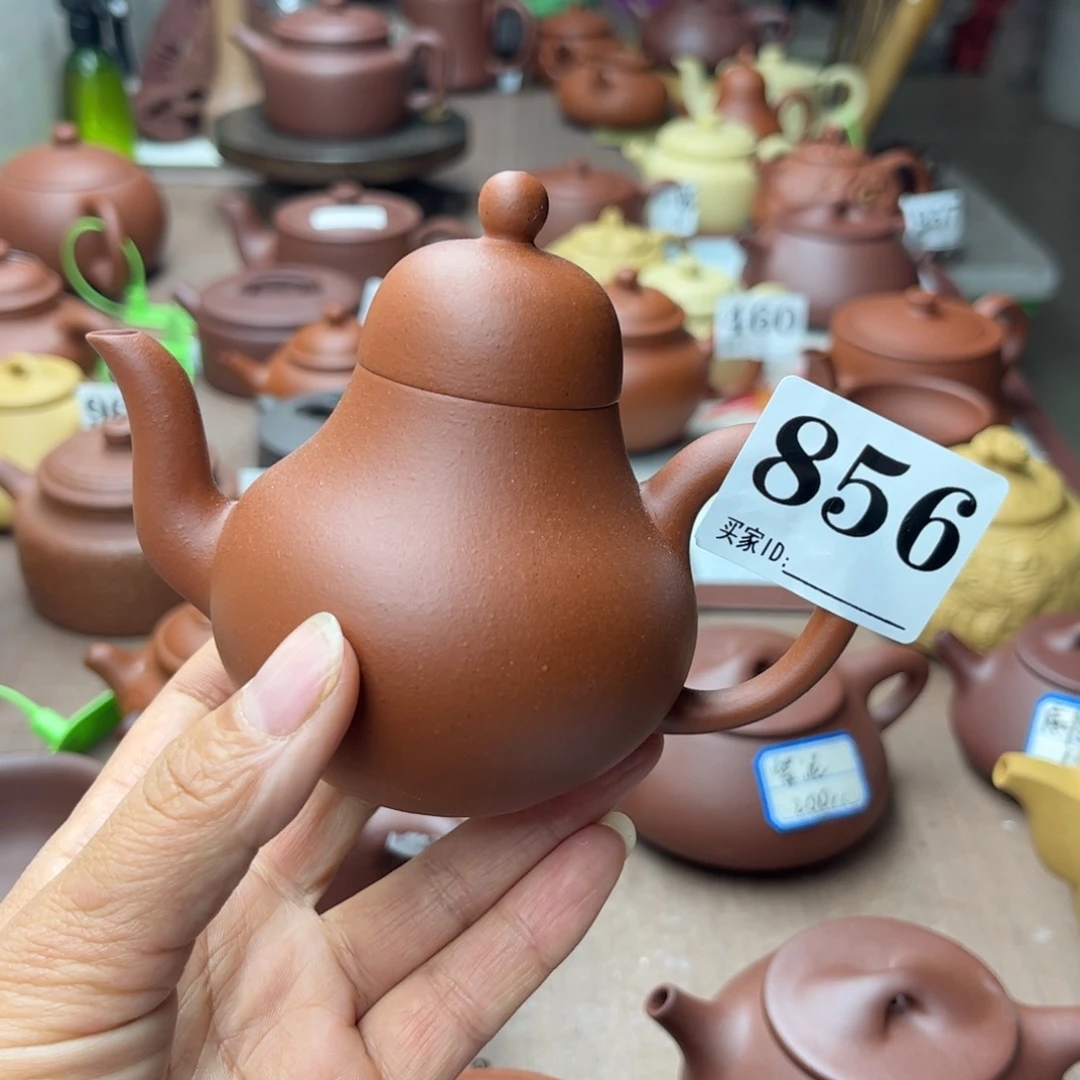 紫砂茶壶小红泥半手170cc
