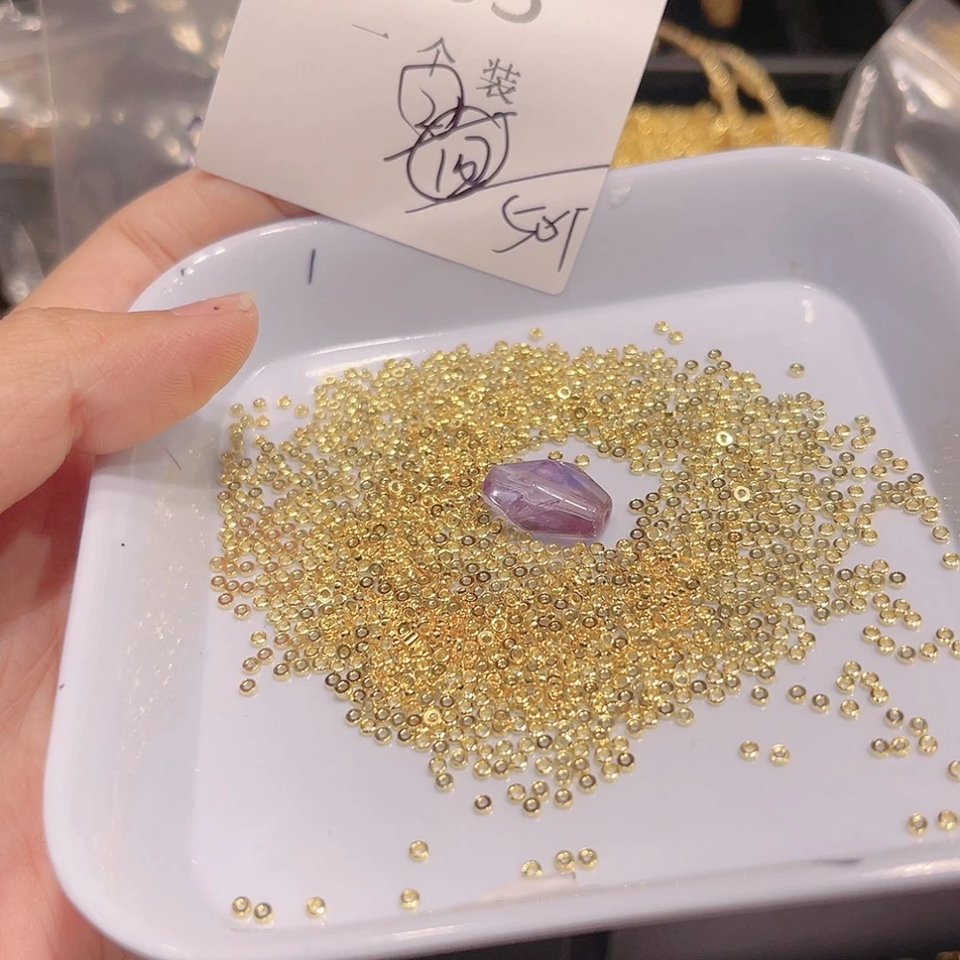 紫晶珠宝半成品银S925镀金镶嵌83