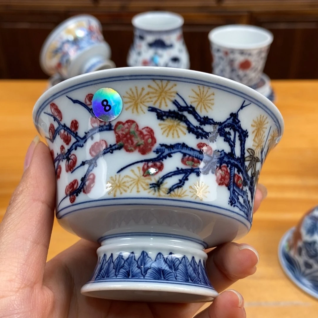 手绘现代茶具非古董