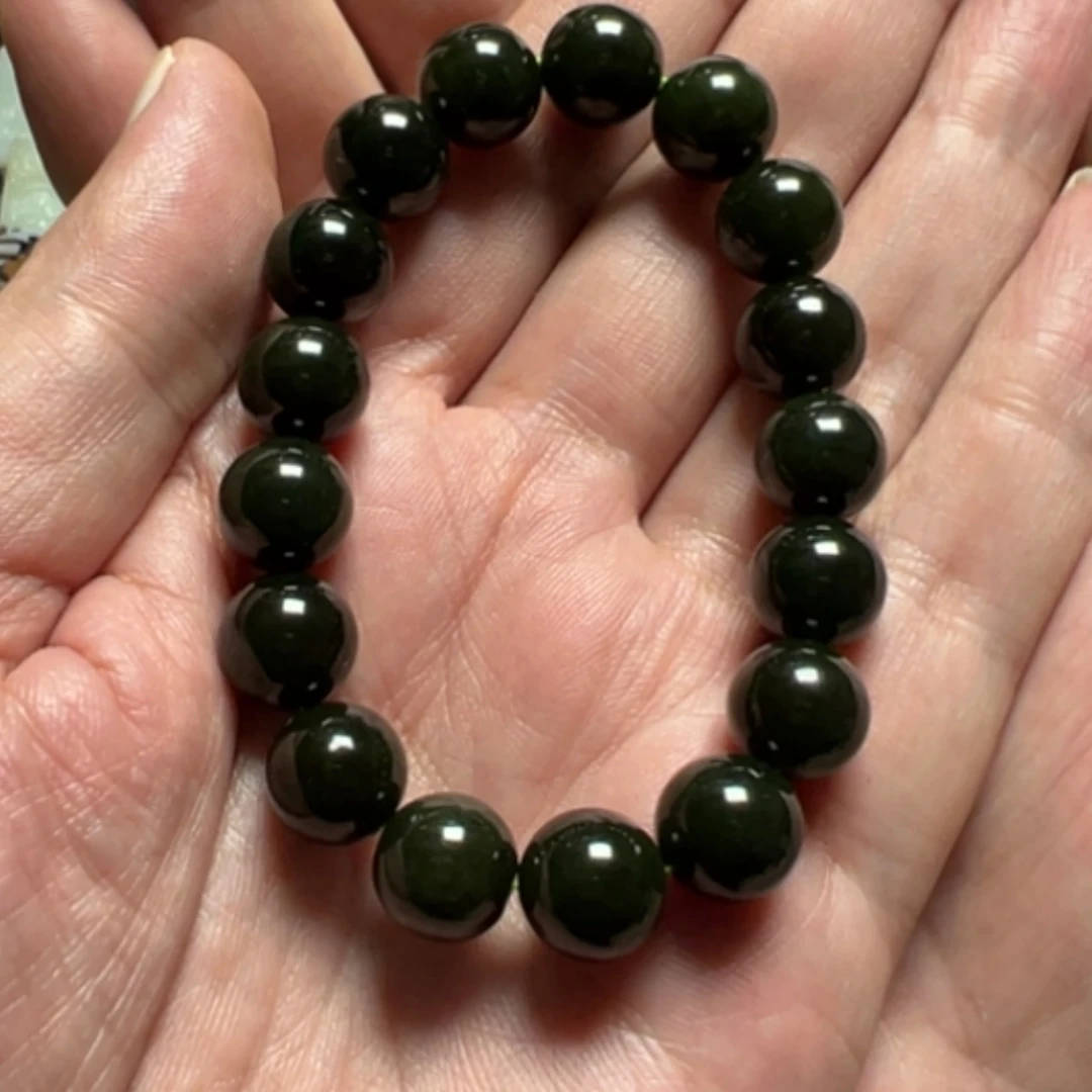 【闪购商品】未镶嵌手串和田玉（碧玉）苏***笛