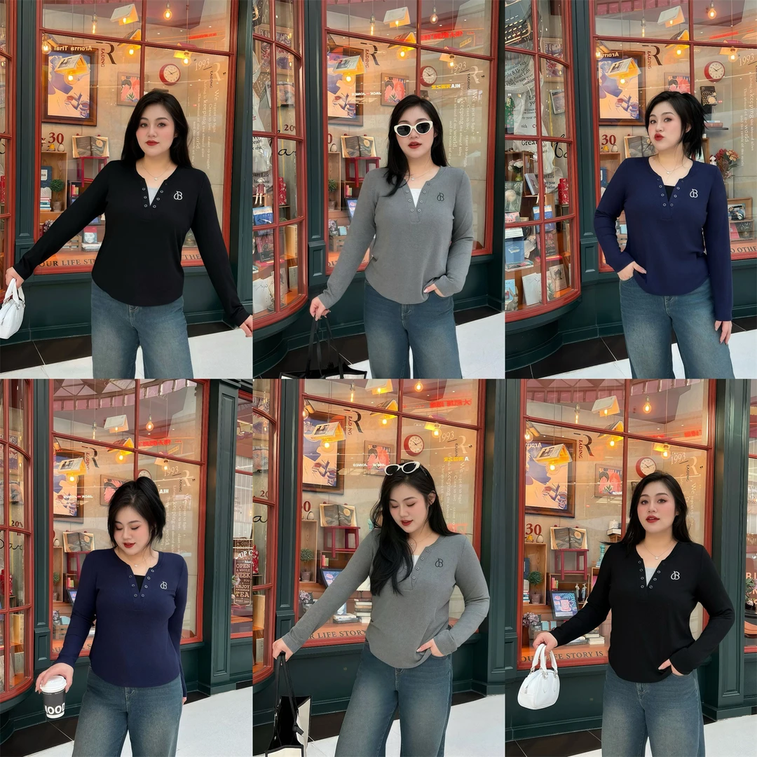 断码捡漏~圣马力诺 /纯欲风辣妹V领长袖打底衫14113花契200斤胖mm