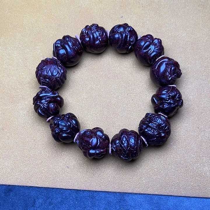 手串/手链小叶紫檀2.0十二生肖精工手串高货