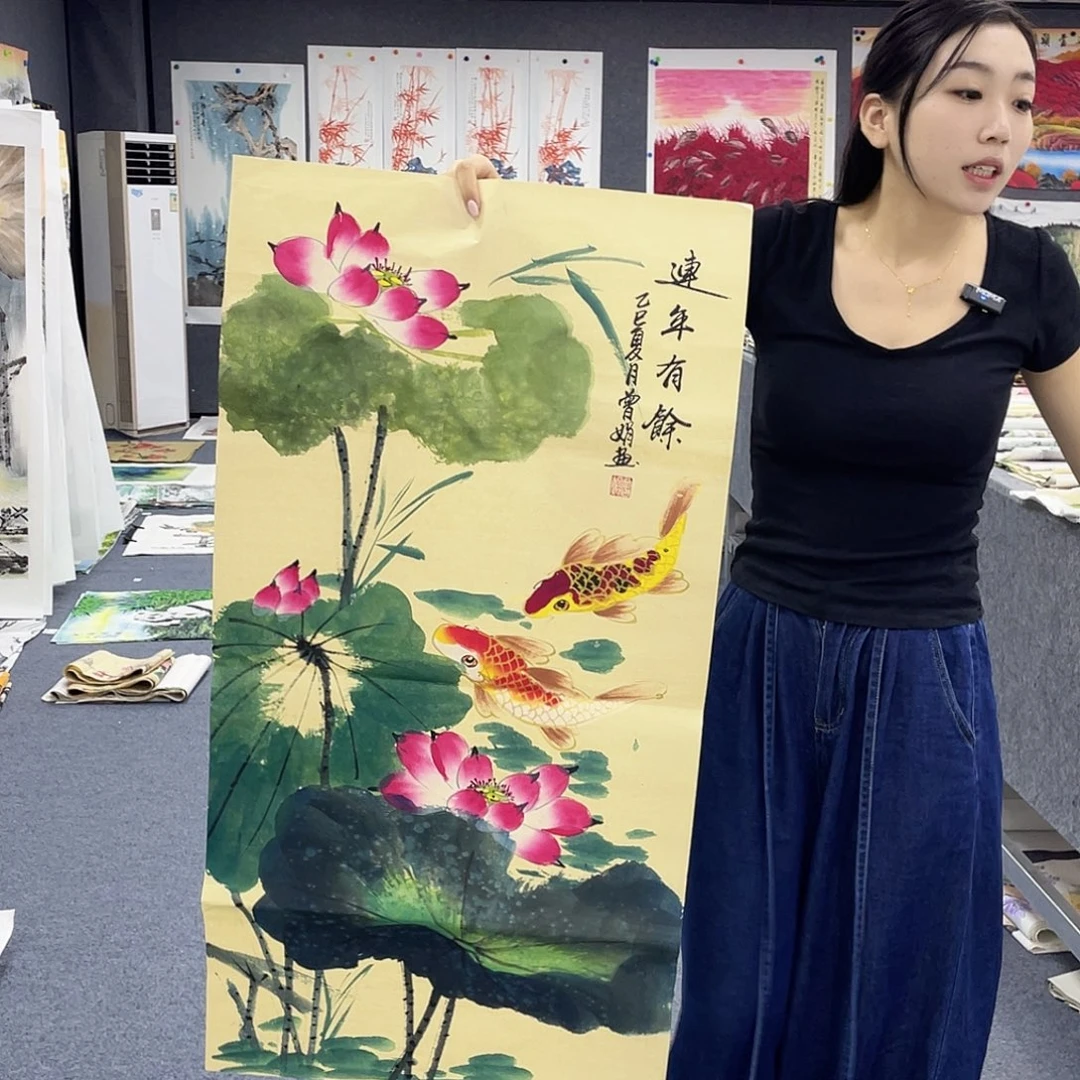 国画作品小姐姐放漏…