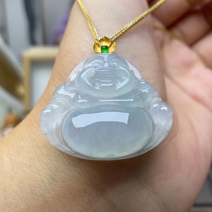 【闪购商品】颈饰18K金镶嵌翡翠18