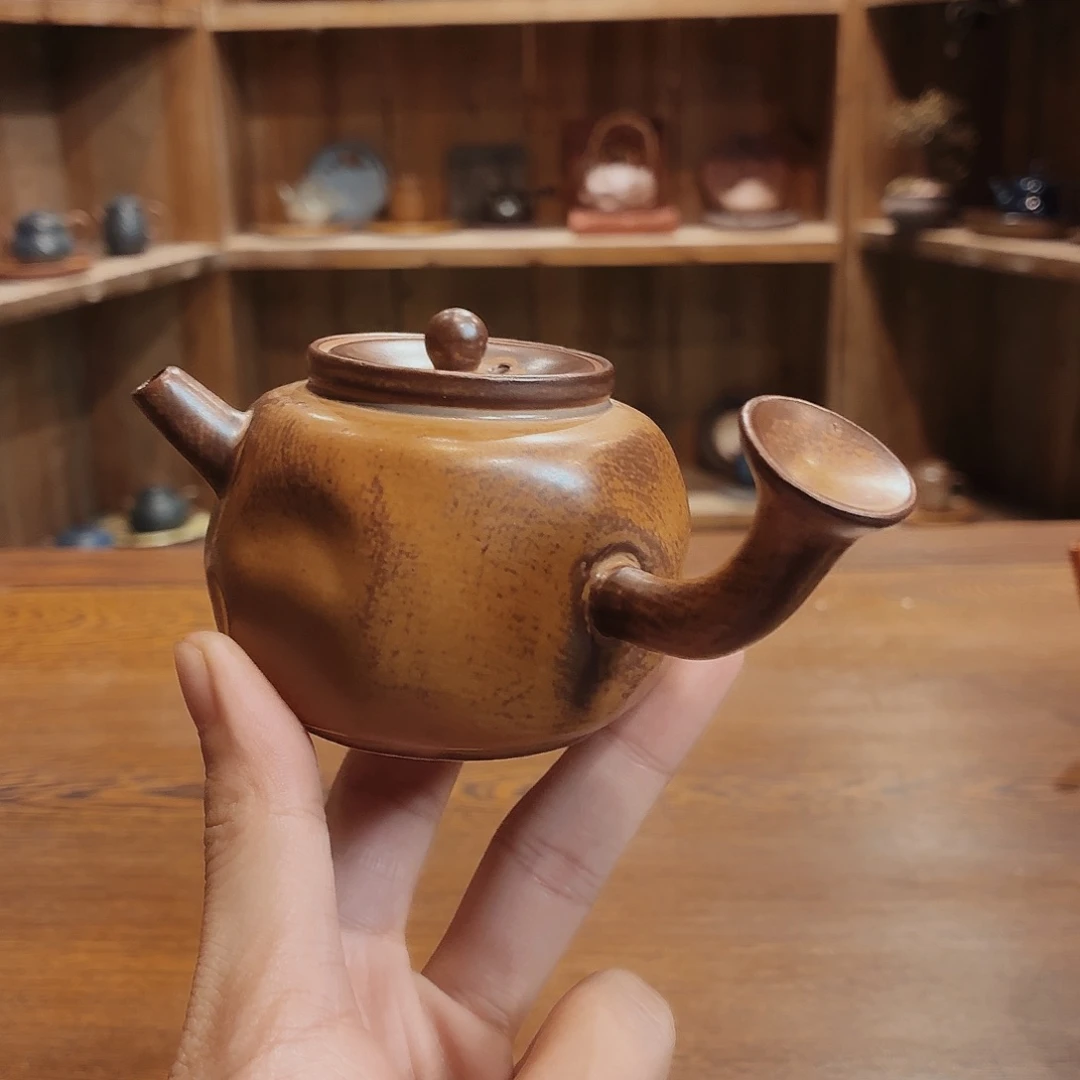 柴烧老岩泥高温茶器皿
