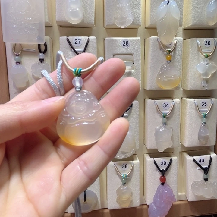 玛瑙/玉髓颈饰未镶嵌꧁****