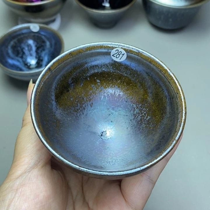 茶盏建窑建盏柴烧主人杯