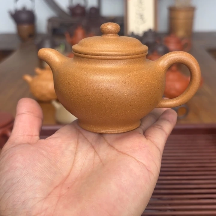 茶壶紫砂掇只150毫升黄金段