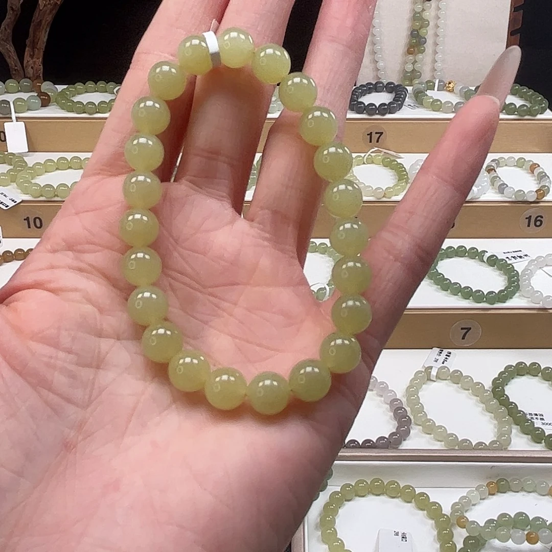 丹***菜和田玉未镶嵌手链