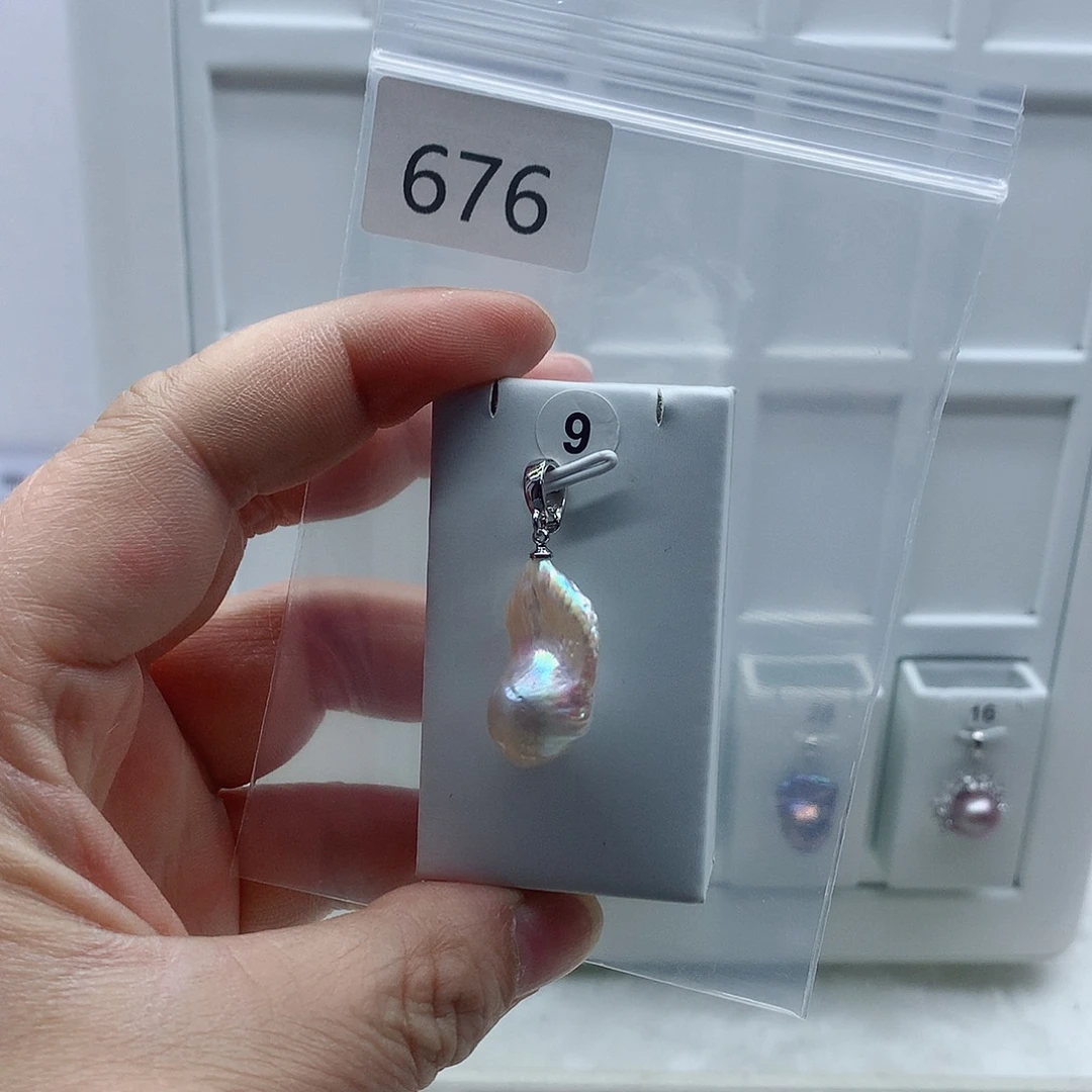 吊坠(不含链)淡水珍珠合金