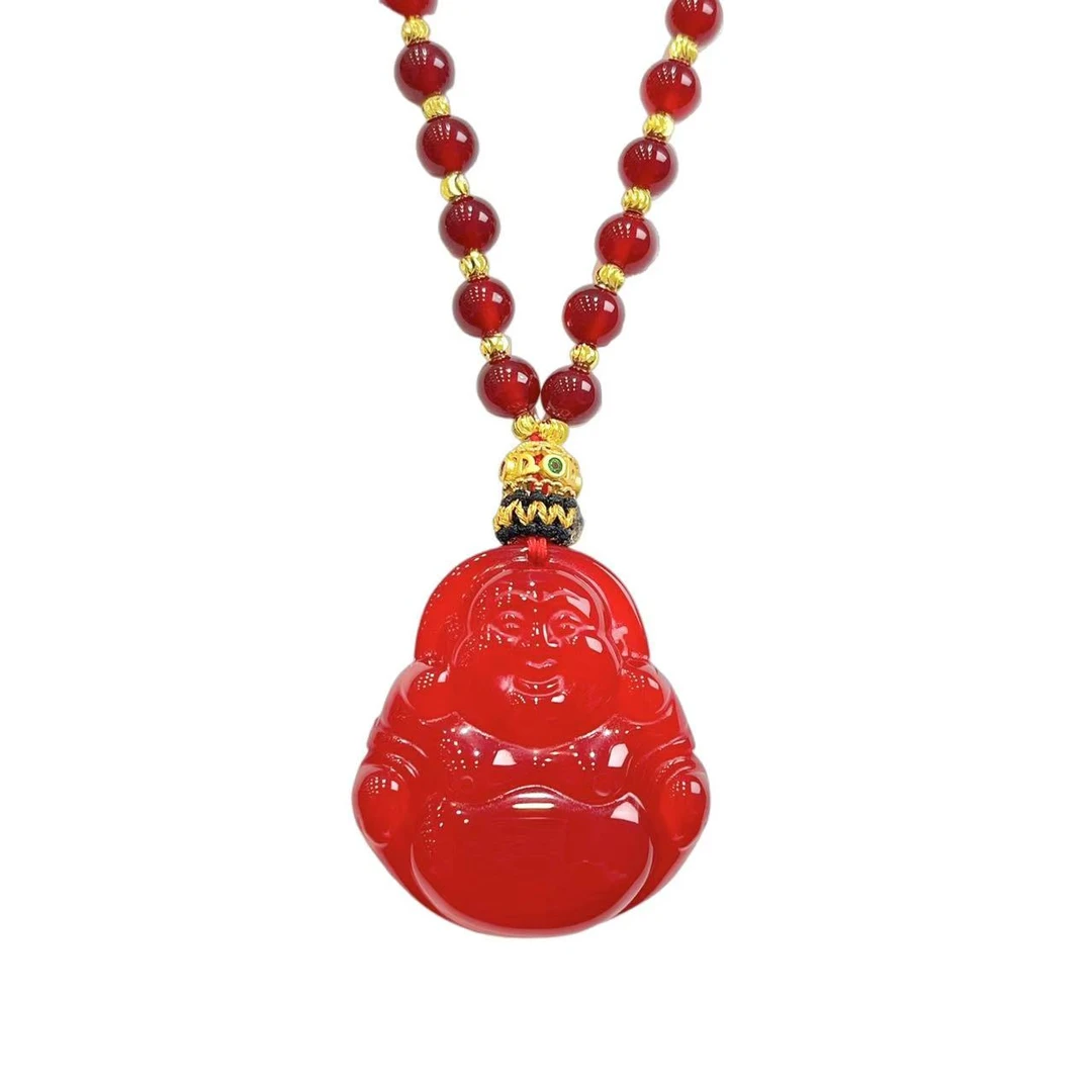 红玛瑙佛公吊坠 （赠高货绳） A28-269