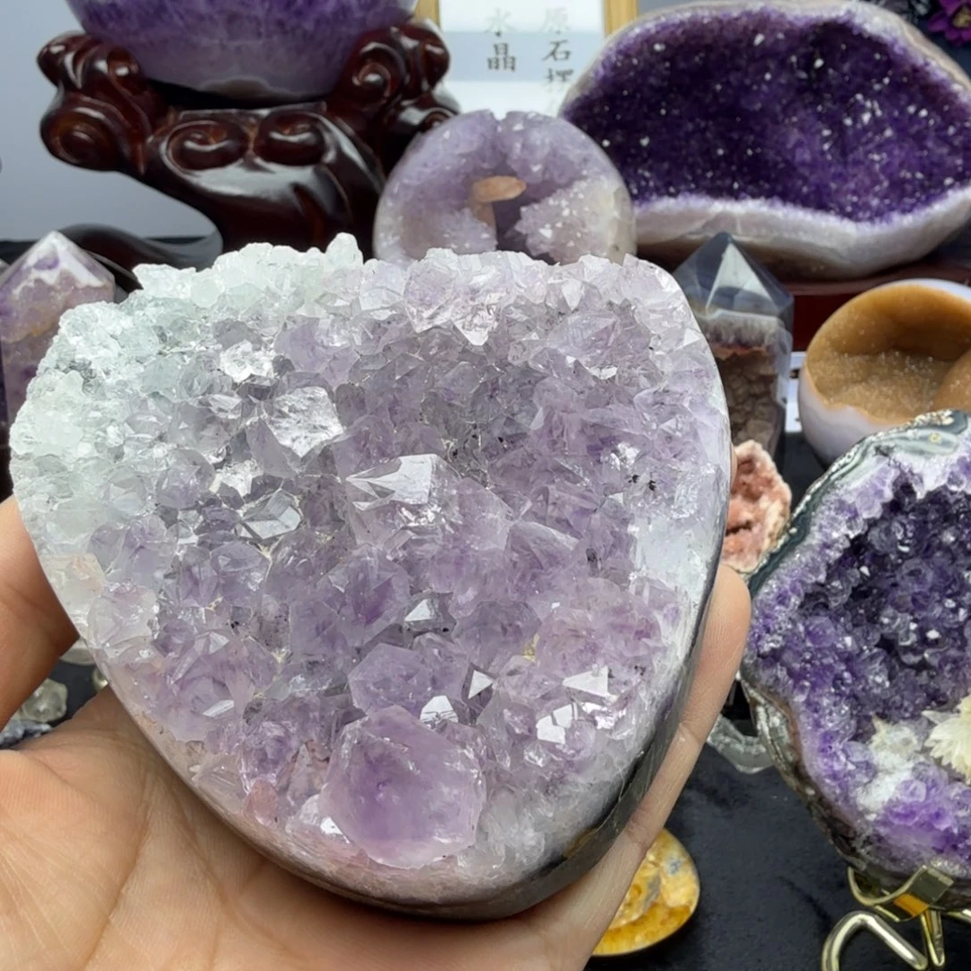 紫晶珠宝半成品未镶嵌