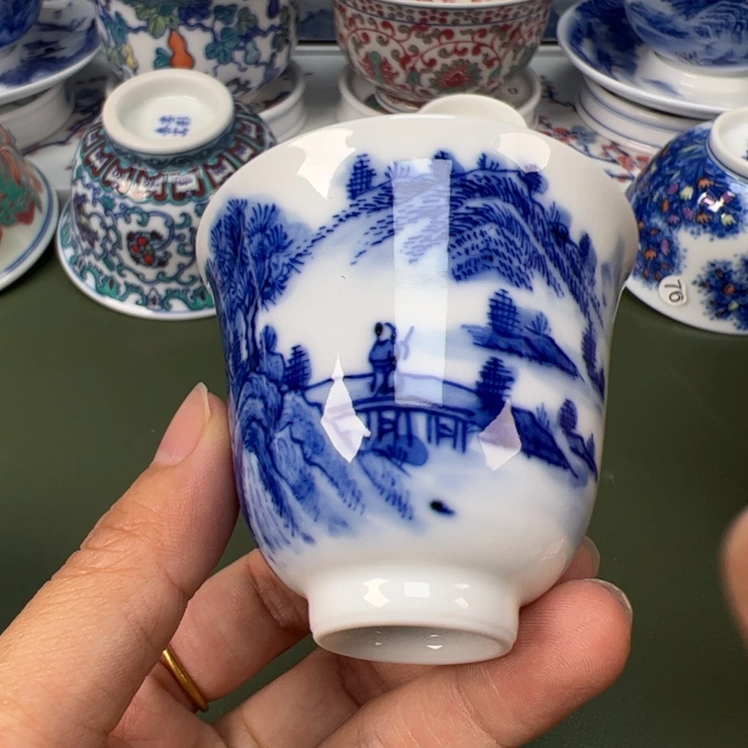陶瓷景德镇纯手工纯手绘茶具木木68