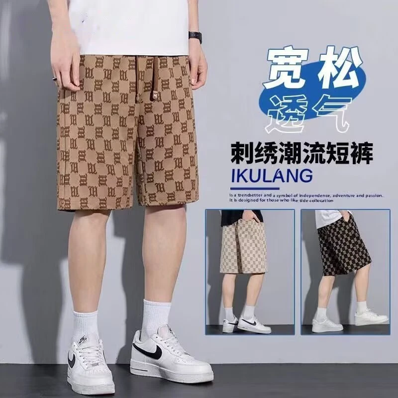 休闲宽松短裤男夏季薄款透力分裤男士显瘦沙滩裤潮沙滩短裤