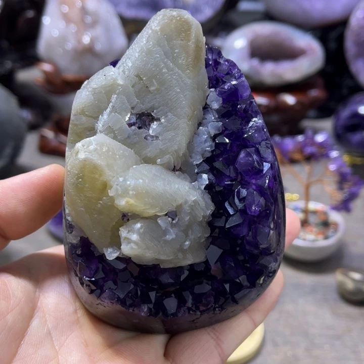 紫晶摆件未镶嵌摆件