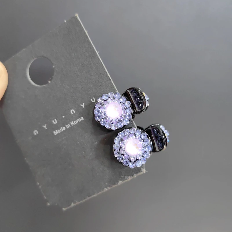 韩国s家水晶彩色小抓夹可爱公主抓夹网红刘海夹轻奢碎发夹百搭女