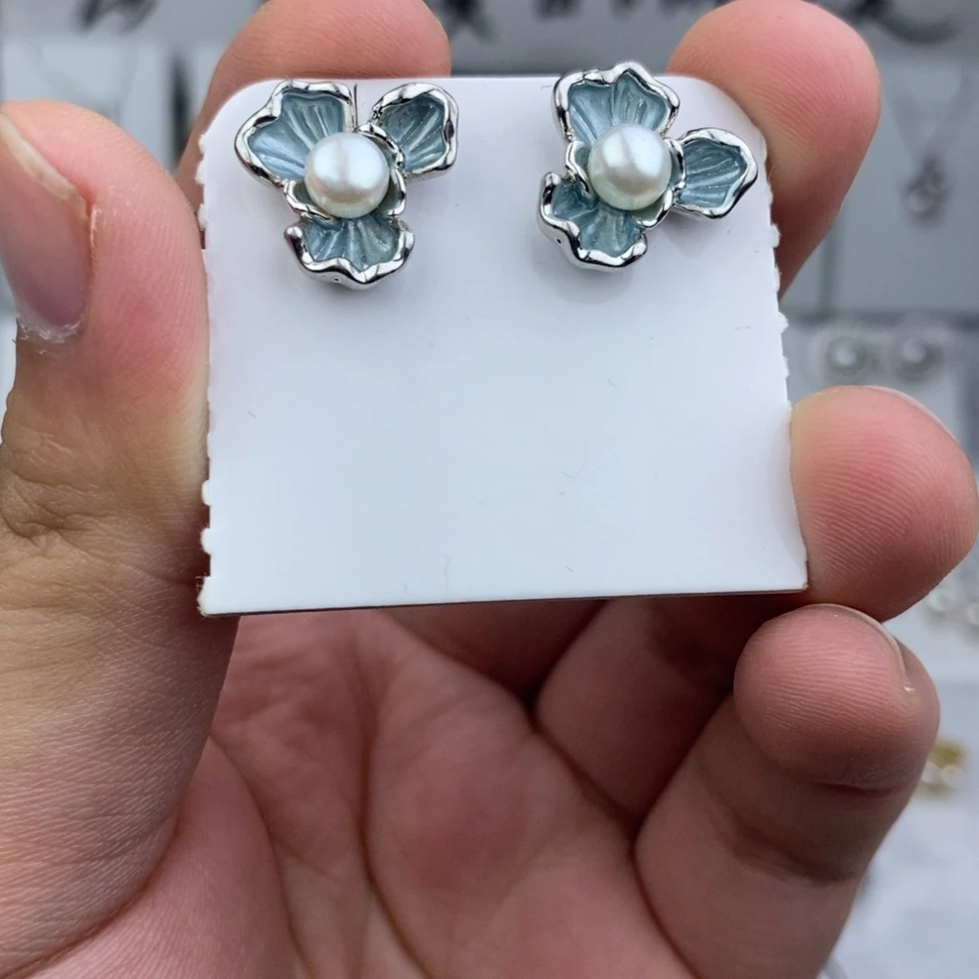 淡水珍珠耳钉未镶嵌