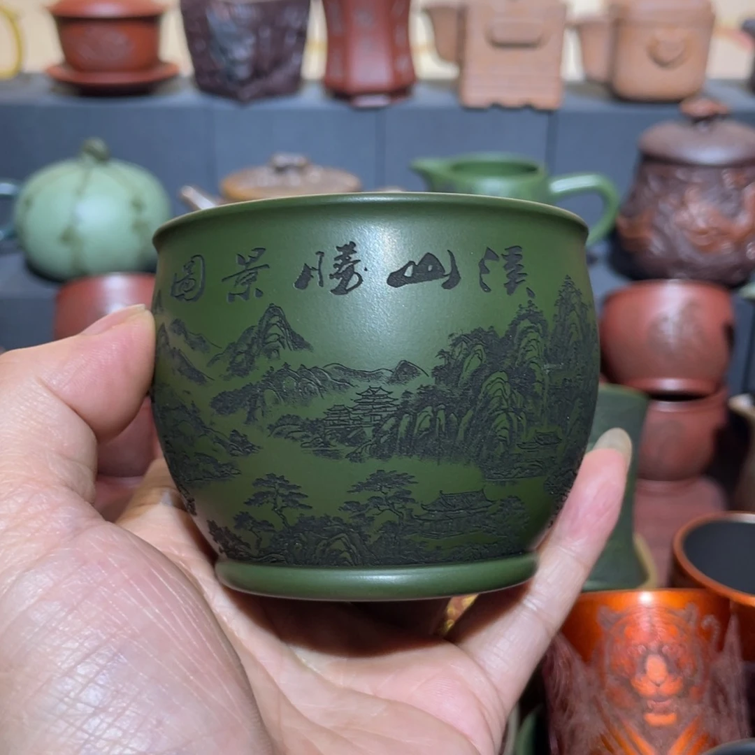 原矿紫砂手工主人杯