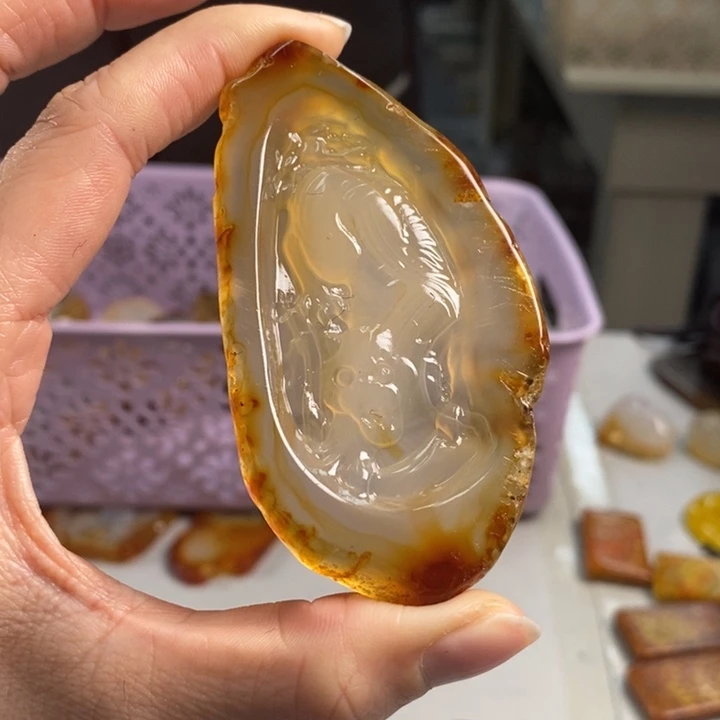 玛瑙/玉髓吊坠(不含链)未镶嵌