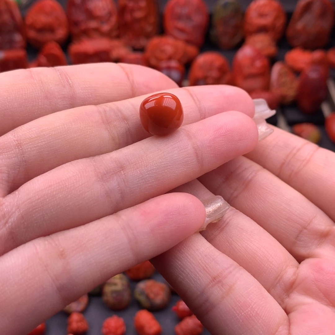 南红玛瑙南红川料原矿老型单珠11mm未镶嵌商****伟