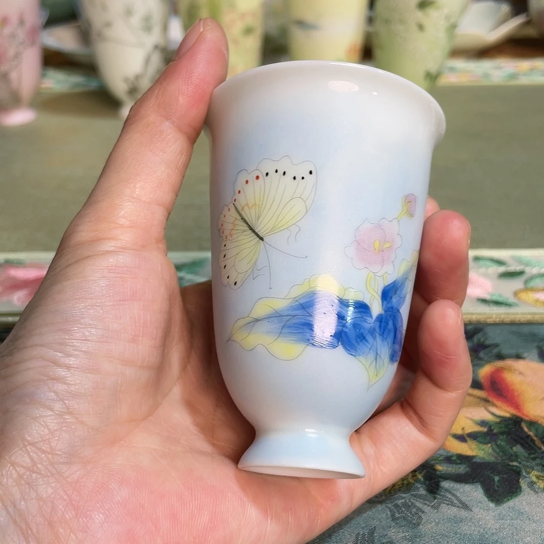 【闪购商品】M****朝步步花闻香杯