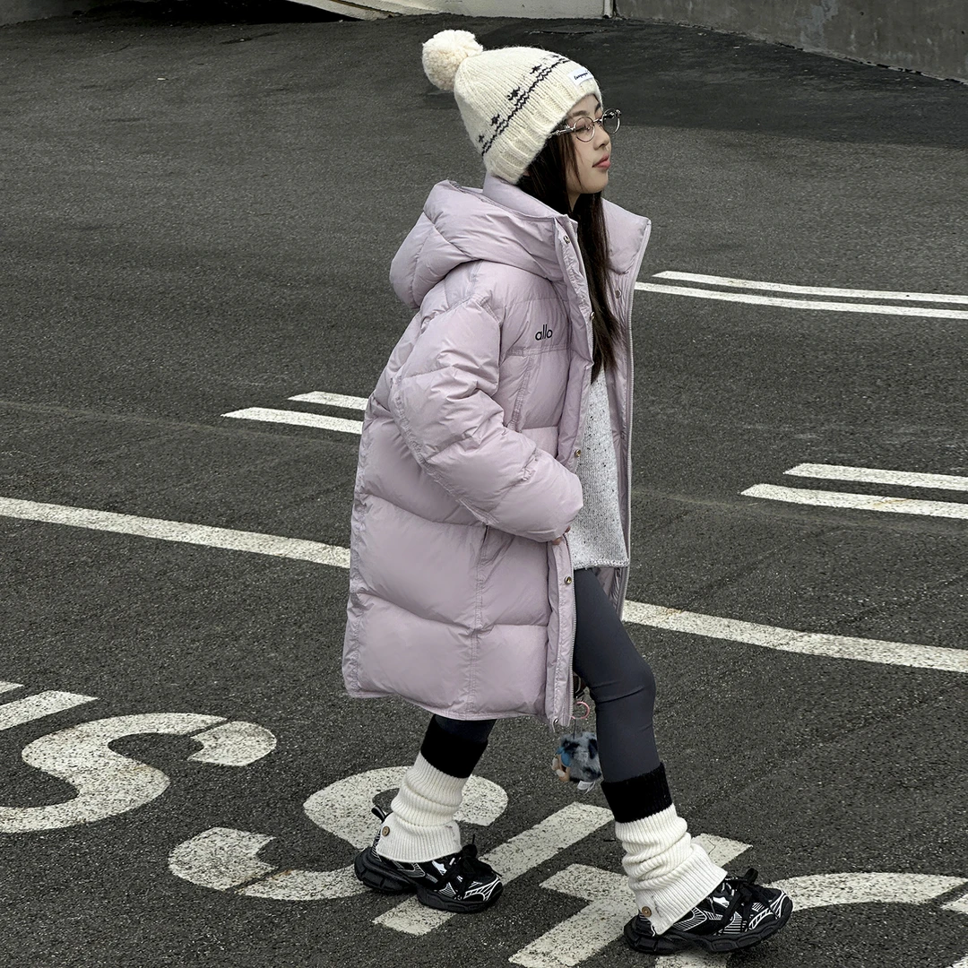 女童羽绒服中长款2025新款韩版儿童冬季加厚90白鸭绒童装保暖外套