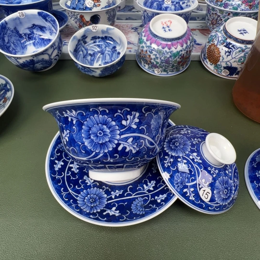 景德镇纯手工纯手绘茶具木木15