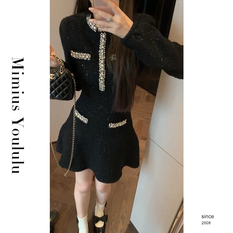 【mimius】&游鹿鹿 法式高级重工小香连衣裙 汉服()F12244